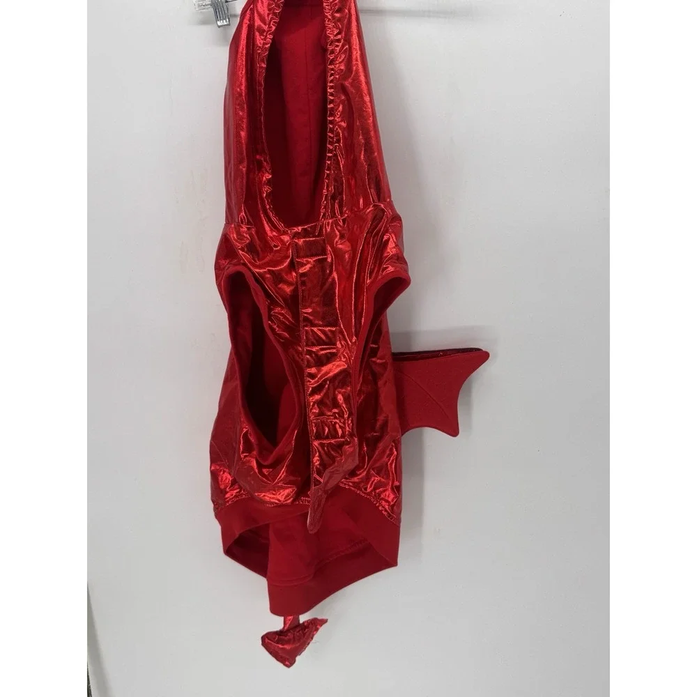 Party Dog Cat Pet Metallic RED DEVIL Costume Outfit Size Xl ADORABLE